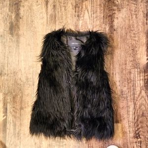 Hairy Karen Kane black faux fur vest